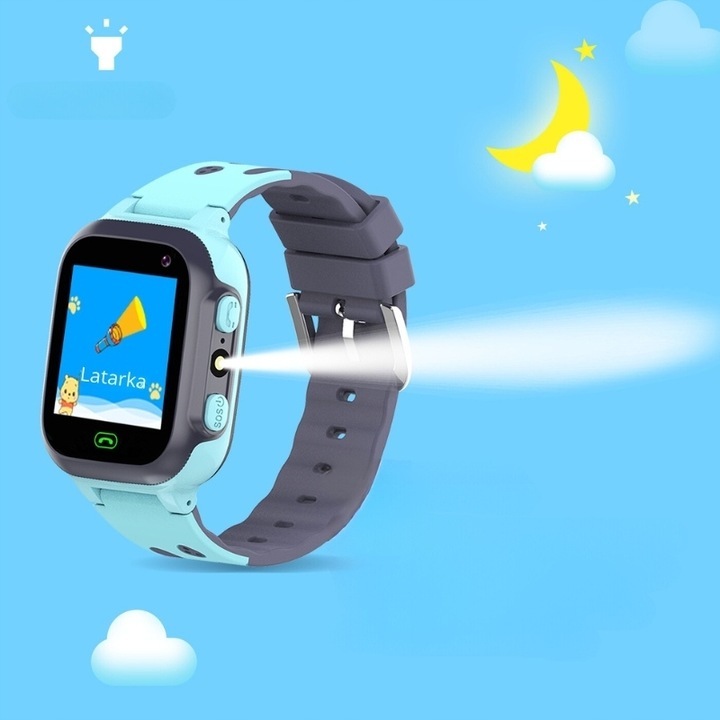 B SMARTWATCH DLA DZIECI ZEGAREK LOKALIZATOR SOS GPS APARAT SIM GRY +GRATIS