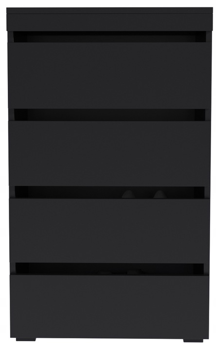 Szafka na buty FIGARO czarna 60cm regał obuwie garderoba schowek na