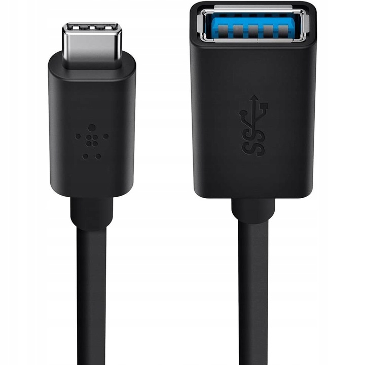 Belkin Kabel Adapter USB-C (M) do USB-A (F), 13 cm