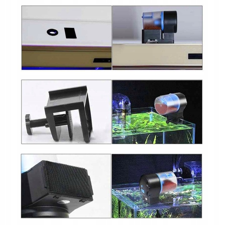 KARMNIK AUTOMATYCZNY DO AKWARIUM KARMIENIE RYB DOZOWNIK POJEMNOŚĆ 500ML