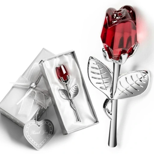 KRYSZTAŁOWA RÓŻA prezent dla mamy dziewczyny żony babci kobiety na święta