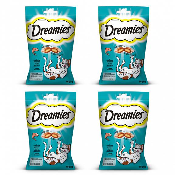 DREAMIES przysmak dla kota losoś 3+1 GRATIS