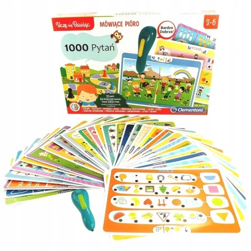 Clementoni pióro 1000 pytan 3-6 przedszkolaka50653