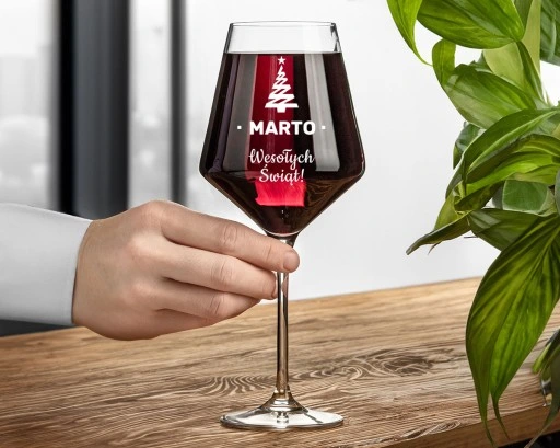 KIELISZEK DO WINA KROSNO prezent na Święta dla mamy żony dziewczyny babci