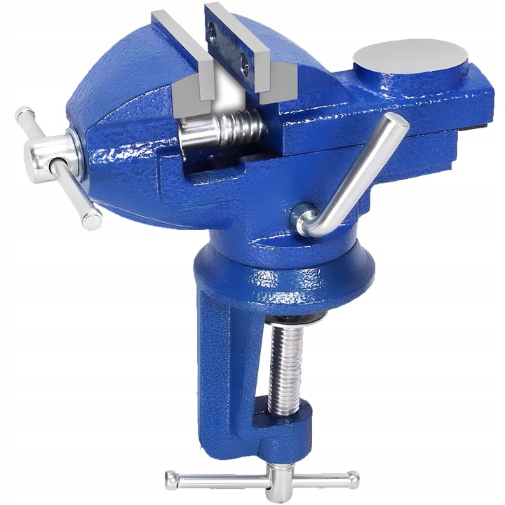 IMADŁO OBROTOWE 360 ŚLUSARSKIE ŻELIWNE SOLIDNE STOŁOWE MAŁE Z KOWADŁEM