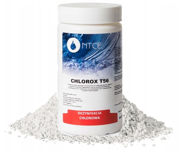 CHLOR SZOK 1kg DO BASENU JACUZZI SPA SZOKOWE GRANULAT BASEN CHEMIA BASENOWA