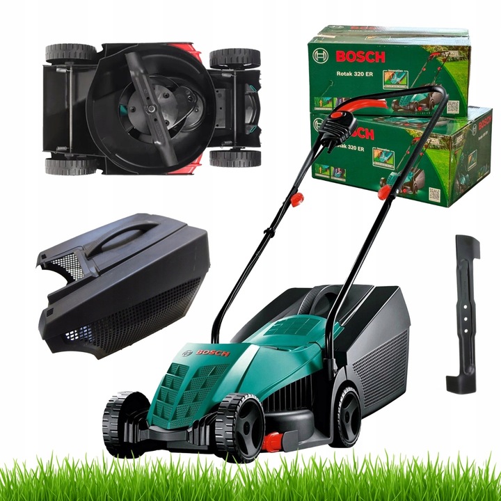 BOSCH ROTAK 320 ER Kosiarka elektryczna 1200W 32CM regulacja KOSZ 31L