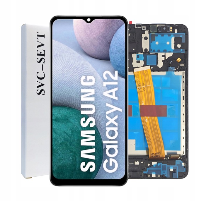 ORYGINAŁ WYŚWIETLACZ EKRAN LCD DO SAMSUNG GALAXY A12 RAMKA SM-A125F