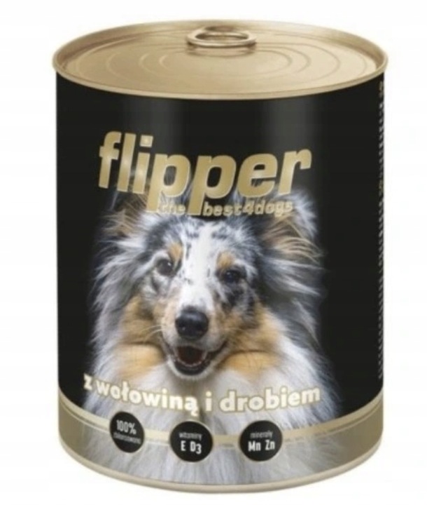 RAFI + FLIPPER MOKRA KARMA DLA PSA MIX SMAKÓW 12X800G