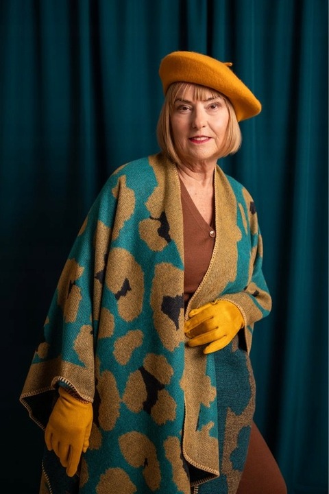 Beret damski wełniany Classic -klasyczny francuski antenka Czarny