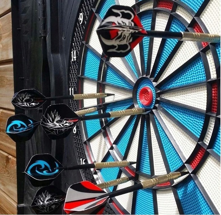 RZUTKI DART ZESTAW 12 RZUTEK LOTEK DO DARTA LOTKI 100 GROTÓW + 42 PIÓRKA