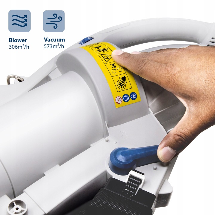 ODKURZACZ DMUCHAWA DO LIŚCI BLAUPUNKT REGULACJA 45L 3W1 ROZDRABNIACZ