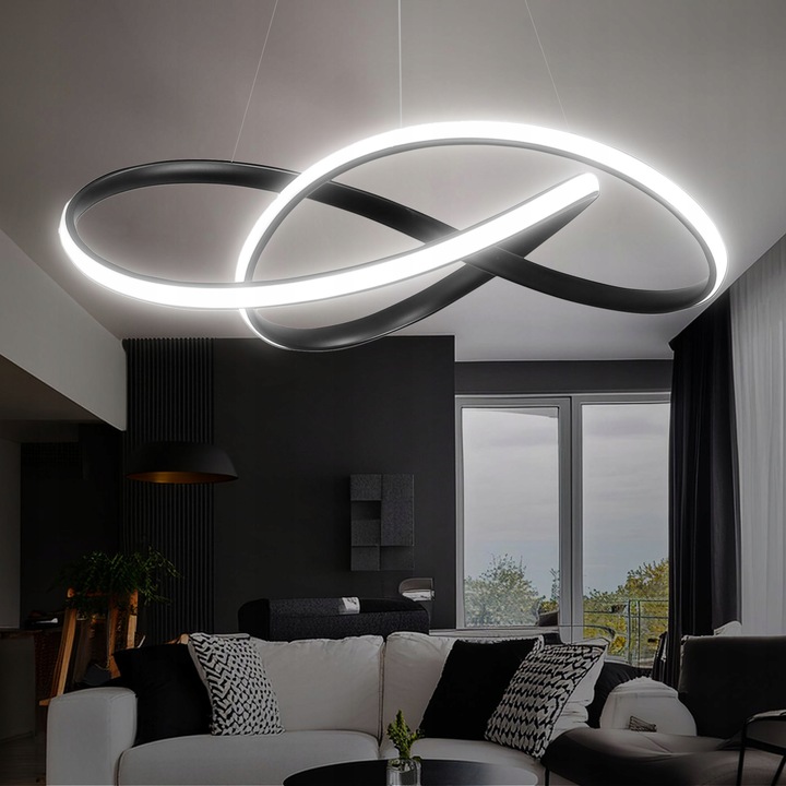 Lampa sufitowa LED wisząca żyrandol LED do salonu kuchni Nowoczesna