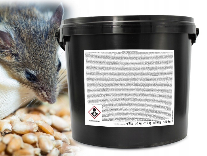 Silna Trutka Na Myszy Szczury 3kg Ziarno Trucizna na Szczury Myszy