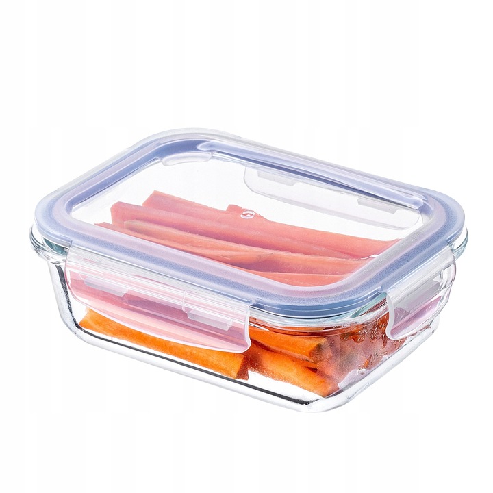 6x SZKLANE POJEMNIKI NA ŻYWNOŚĆ POJEMNIK LUNCHBOX DO LODÓWKI MIKROFALI