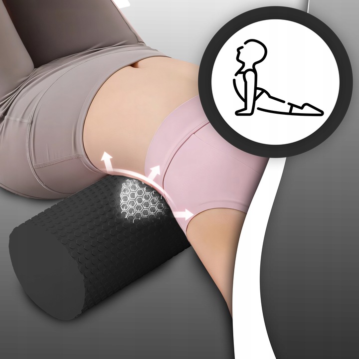 ROLLER DO MASAŻU ĆWICZEŃ ROLER CROSSFIT DUŻY 45,5x15,5CM WAŁEK