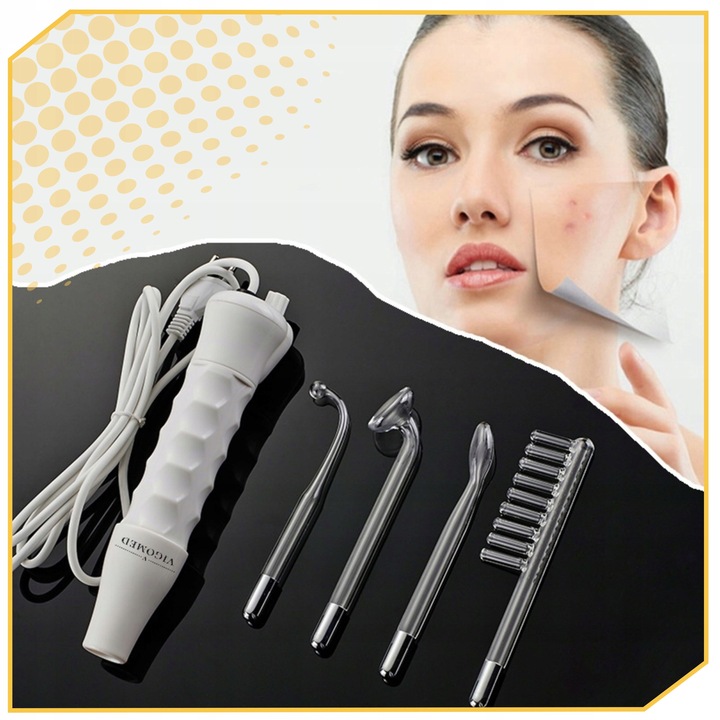 DERMA WAND PRO darsonval 4 elektrody peloty najmocniejszy do skóry