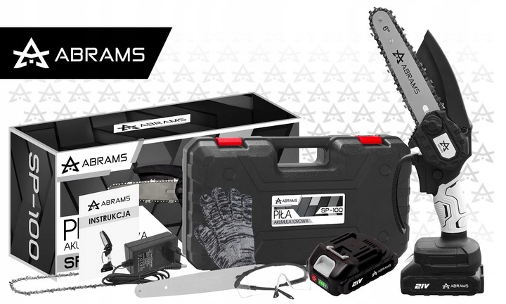 PIŁA ŁAŃCUCHOWA AKUMULATOROWA PILARKA OGRODOWA DO DRZEWA 6 CALI 2 X