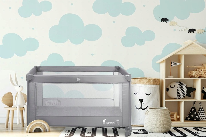 ŁÓŻECZKO TURYSTYCZNE SKŁADANE KOJEC DLA DZIECKA PREMIUM + MATERAC I TORBA