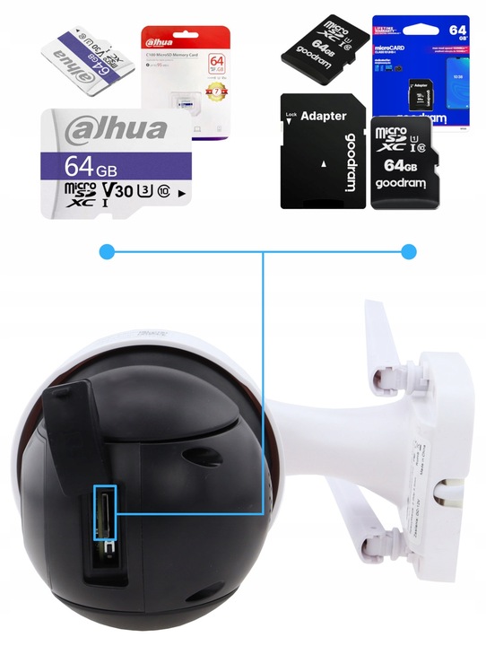 KAMERA WIFI ZEWNĘTRZNA OBROTOWA 5Mpx 4xZOOM ONVIF MIKROFON GŁOŚNIK DVS