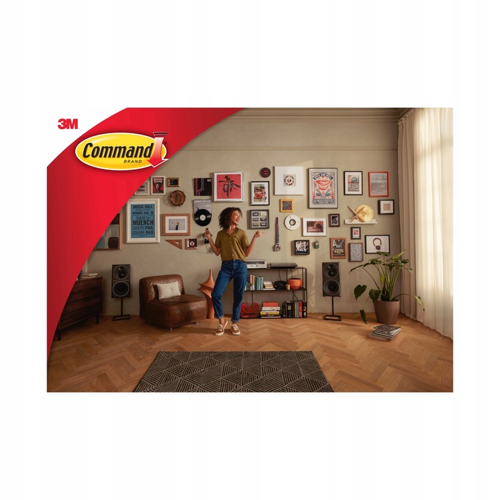 Command zestaw 24 sztuk (12 par) rzepy samoprzylepne do wieszania
