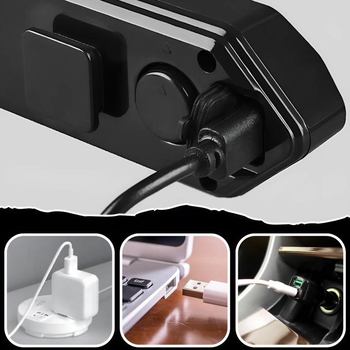 MOCNA LAMPKA ROWEROWA TYLNA KIERUNKOWSKAZY ROWEROWE ŚWIATŁO TYŁ LED USB