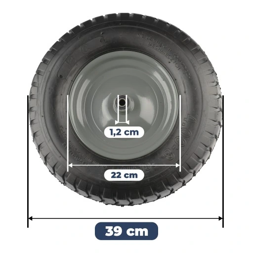 KOŁO KÓŁKO DO TACZKI TACZEK 4.00-8 400-8 400x8 8PR MOCNE Z DĘTKĄ