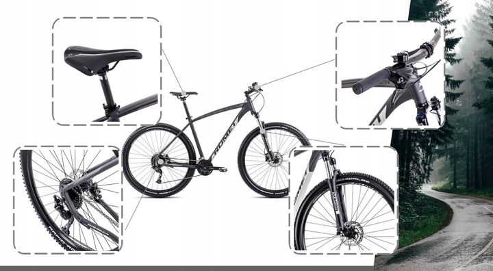 ROWER GÓRSKI MTB 29 ROMET RAMBLER R9.4 SHIMANO OŚWIETLENIE I STOPKA GRATIS