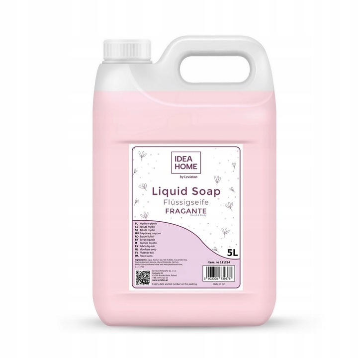 MYDŁO W PŁYNIE 5l FRAGANTE Pomegranate KREMOWE mydło do dozowników ZAPAS 5l