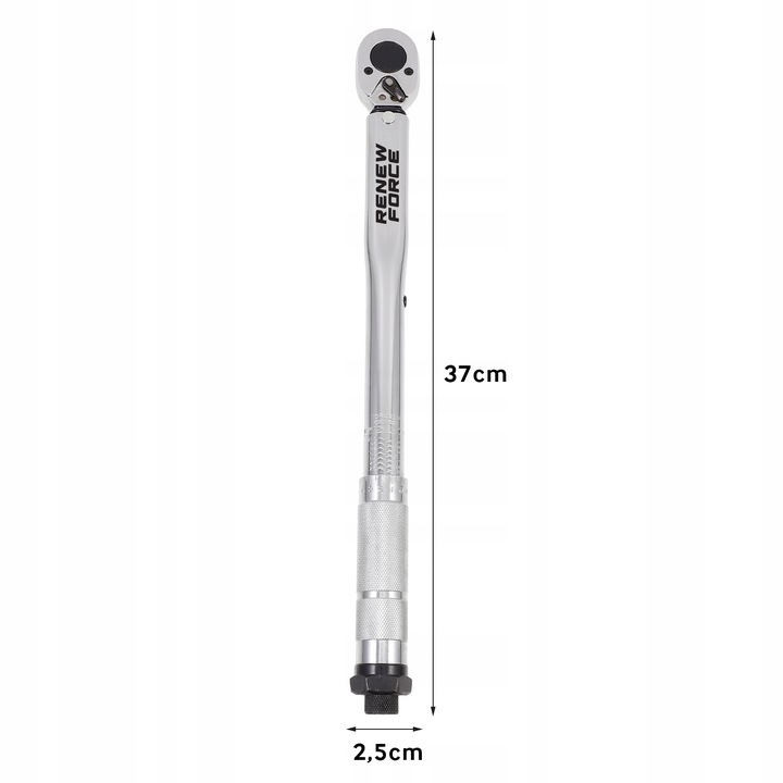 Klucz Dynamometryczny 3/8 7-112nm 370mm z Blokadą Dwukierunkowy z Etui