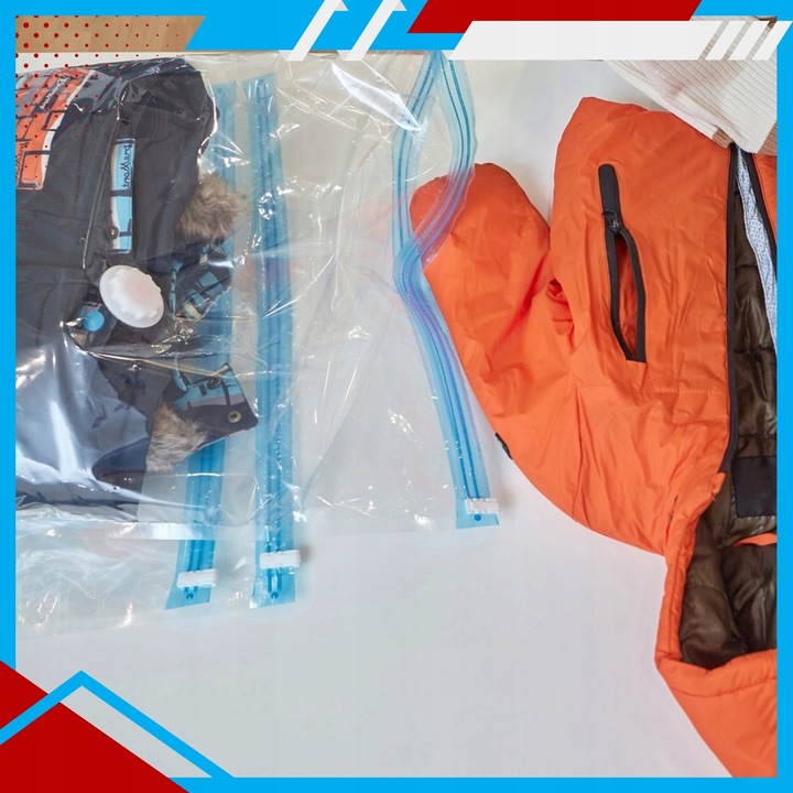 WORKI PRÓŻNIOWE Na Ubrania Pościel Torby, ZESTAW 12 SZTUK , 4 ROZMIARY