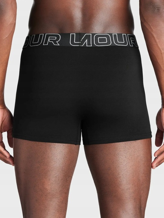 BOKSERKI MĘSKIE UNDER ARMOUR MAJTKI SPORTOWE BAWEŁNA KOMFORT 3" 1383891-001