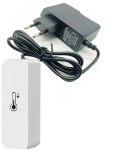 TERMOMETR HIGROMETR czujnik wilgoci temperatury WiFi TUYA Z PRZEWODEM 90CM