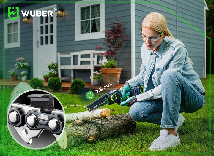 MINI PILARKA PIŁA ŁAŃCUCHOWA AKUMULATOROWA DO GAŁĘZI 2xAKU