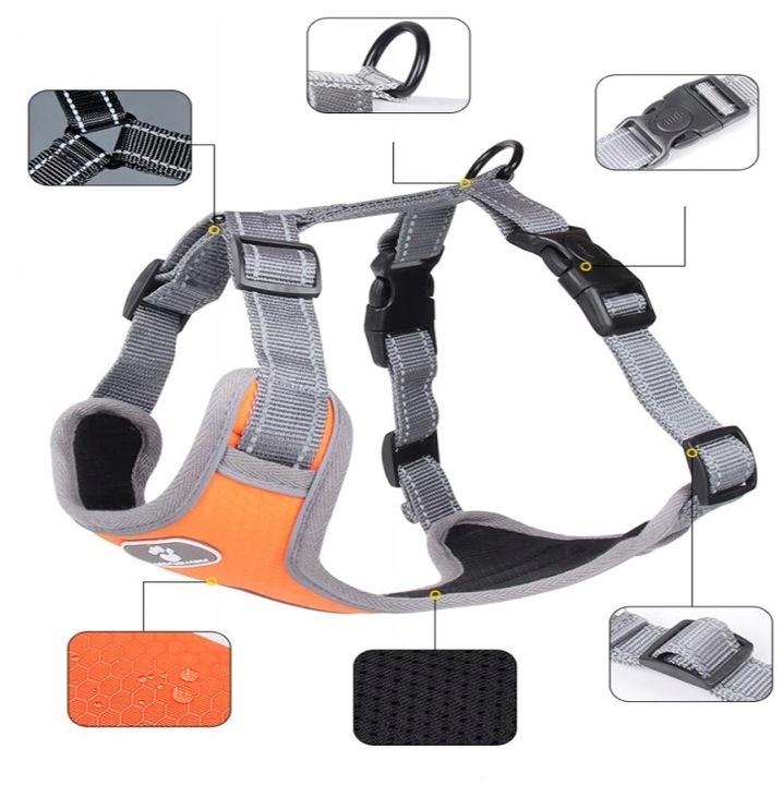 SZELKI DLA MAŁEGO PSA BEZUCISKOWE MOCNE GUARD M