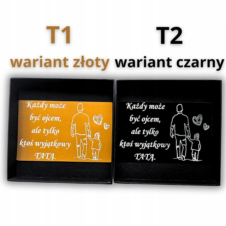 Bransoletka męska SKÓRZANA REGULOWANA Z GRAWEREM DZIEŃ OJCA TATY VERSATILE