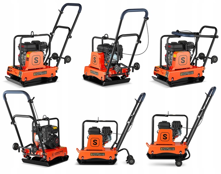 ZAGĘSZCZARKA gruntu UBIJAK 90kg koła + mata + silnik LONCIN 6,5KM siła 18kN