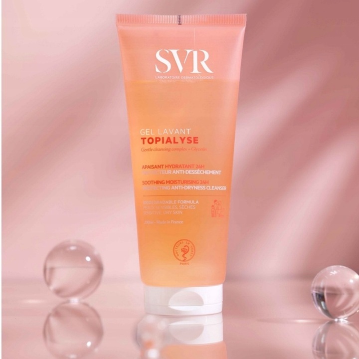 ŻEL DO MYCIA DLA SKÓRY WRAŻLIWEJ CIAŁA TWARZY SVR TOPIALYSE LAVANT 1000 ML