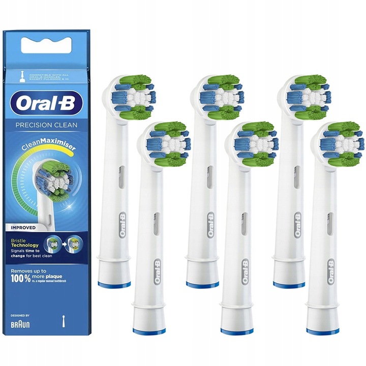 6x KOŃCÓWKA BRAUN ORAL-B PRECISION CLEAN MAXIMIZER ORYGINALNA