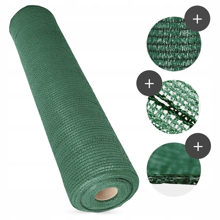 SIATKA CIENIUJĄCA 1,5x25m MASKUJĄCA 95% OSŁONA MATA NA OGRODZENIE PŁOT