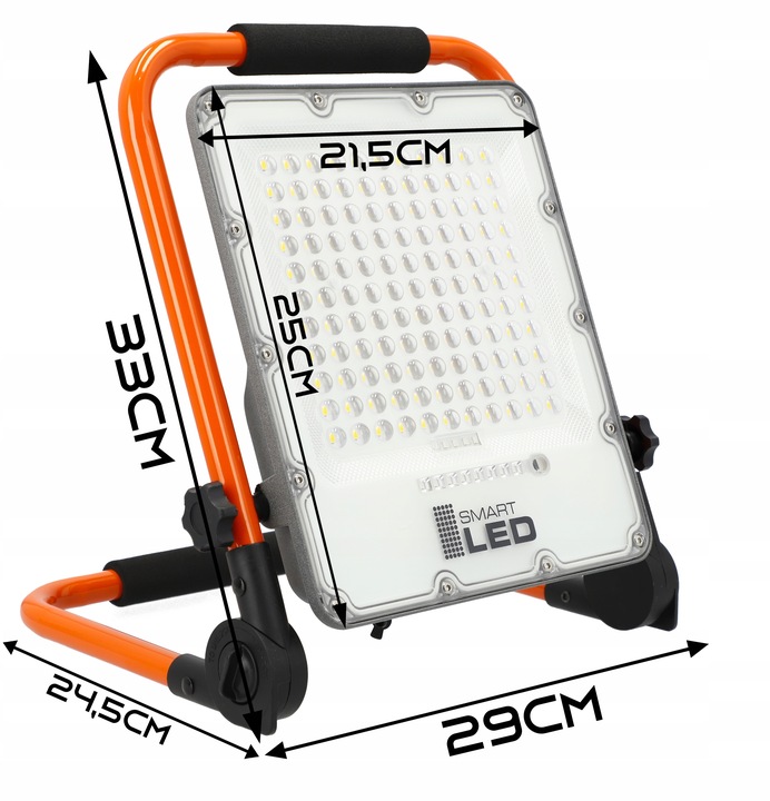 Halogen LED Naświetlacz Akumulatorowy Budowlany 100W Roboczy Przenośny