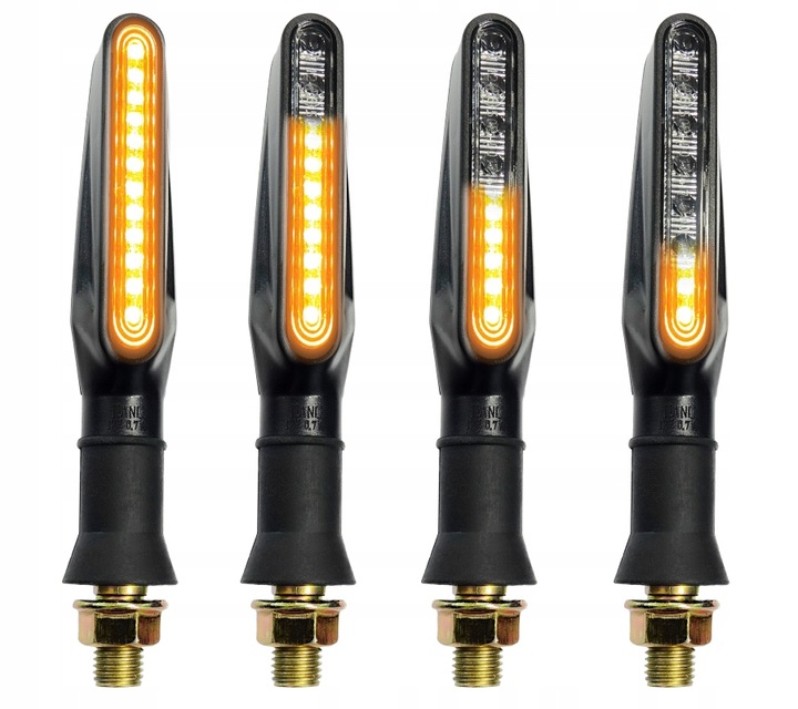 4x KIERUNKOWSKAZY 12 LED MOTOCYKL QUAD MIGACZ KIERUNKI DYNAMICZNE PŁYWAJĄCE