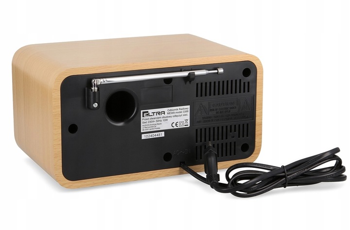 Radio Eltra Mewa FM/LW jasne srebrne drewno retro
