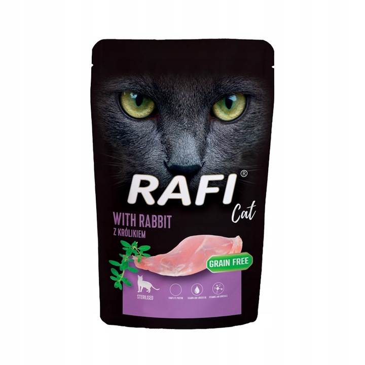 Mokra karma dla kota RAFI mix 4 smaków 40x100g