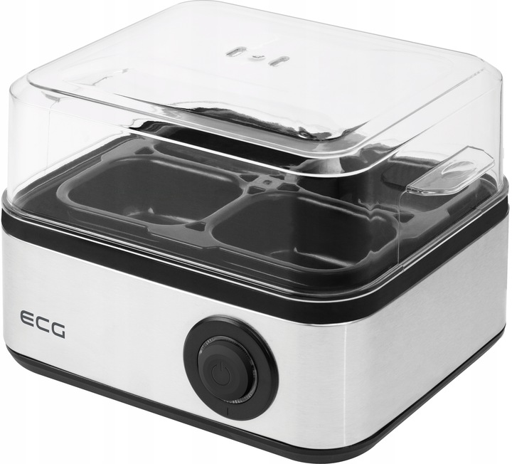 Jajowar ECG UV 5080 srebrny/szary 8 jajek gotowane, 4 jajka sadzone