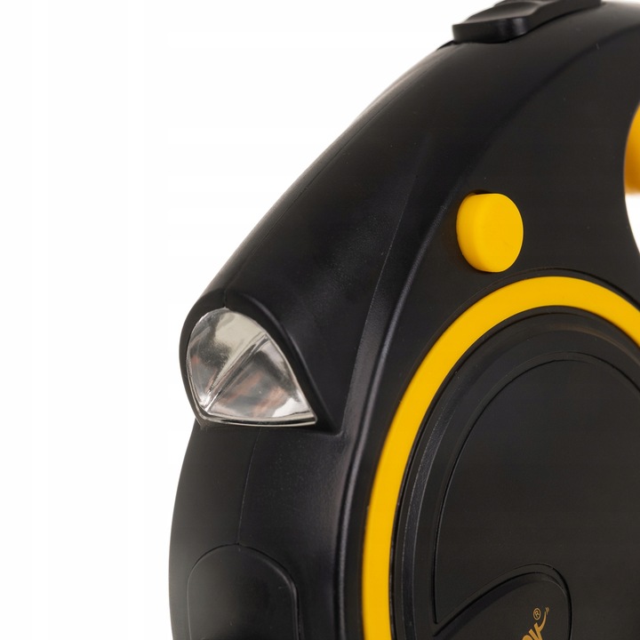 Smycz dla Psa Kota Automatyczna z Latarką Zwijana Pojemnik z Blokadą 5m