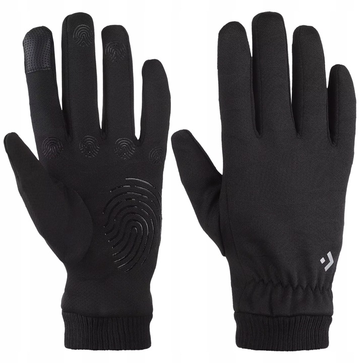 Komplet Męski Zimowy Ocieplana Czapka Rękawiczki Dotykowe do Ekranów