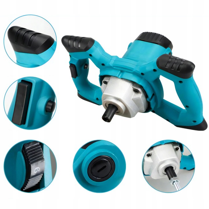 MIESZADŁO DO KLEJU BETONU FARB ELEKTRYCZNE 2600W 2x MIESZALNIK