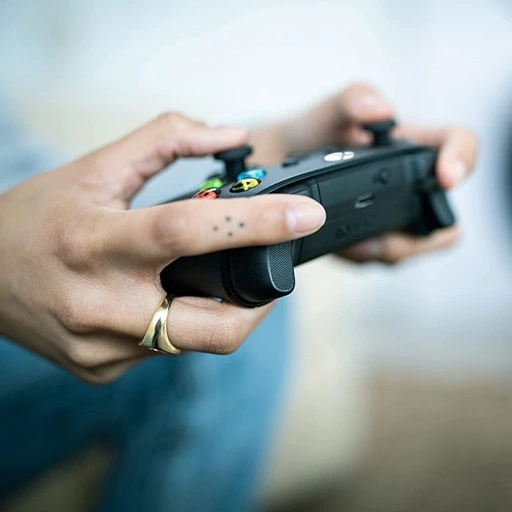 Gamepad KONTROLER XBOX ONE / SERIES S X / PC / CZARNY - CARBON BLACK PAD