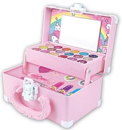 KUFEREK KOSMETYKÓW PAZNOKCI MAKIJAŻ MAKEUP ZESTAW DLA DZIEWCZYNKI PREZENT